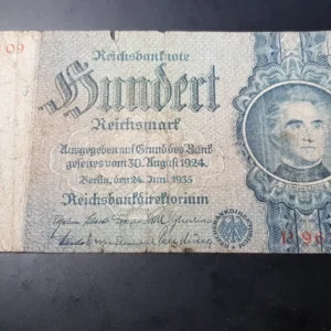 Bancnotă 100 Reichsmark 1935, GERMANIA, FA