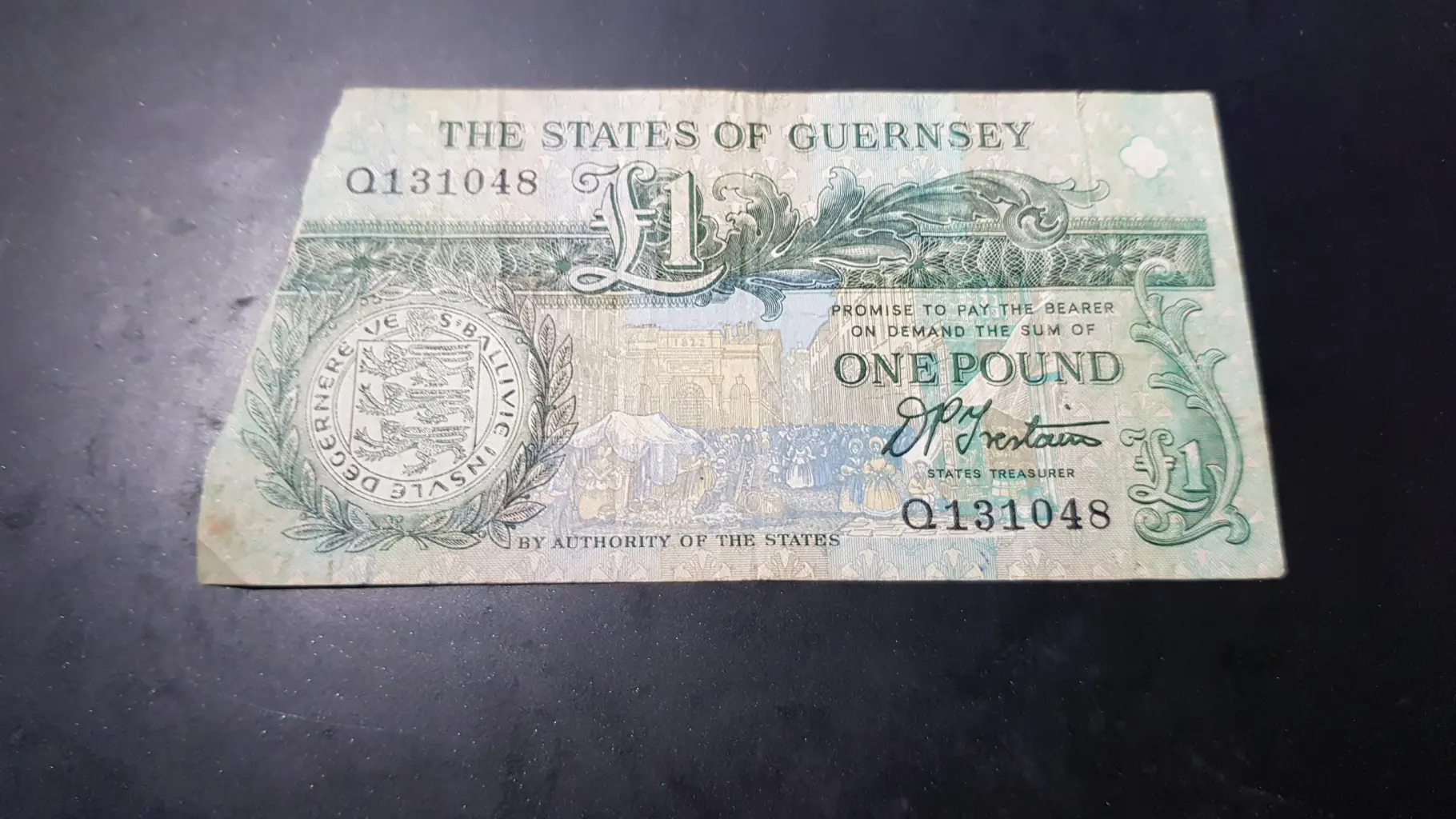 Bancnotă 1 Pound 1992, GUERNSEY, FA