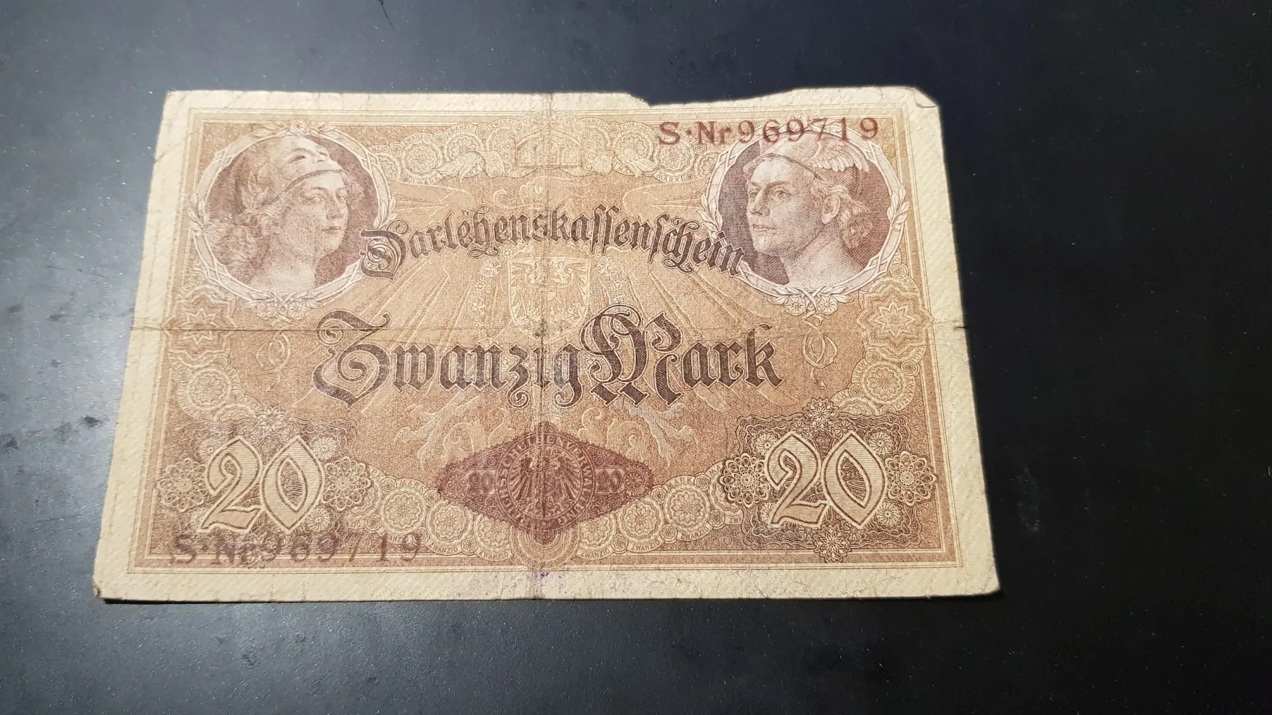 Bancnotă 20 Mark 1914, GERMANIA, G